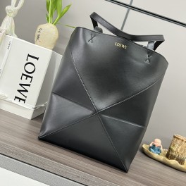 loewe 로에베 라지 퍼즐 폴드 토트백 블랙 052316